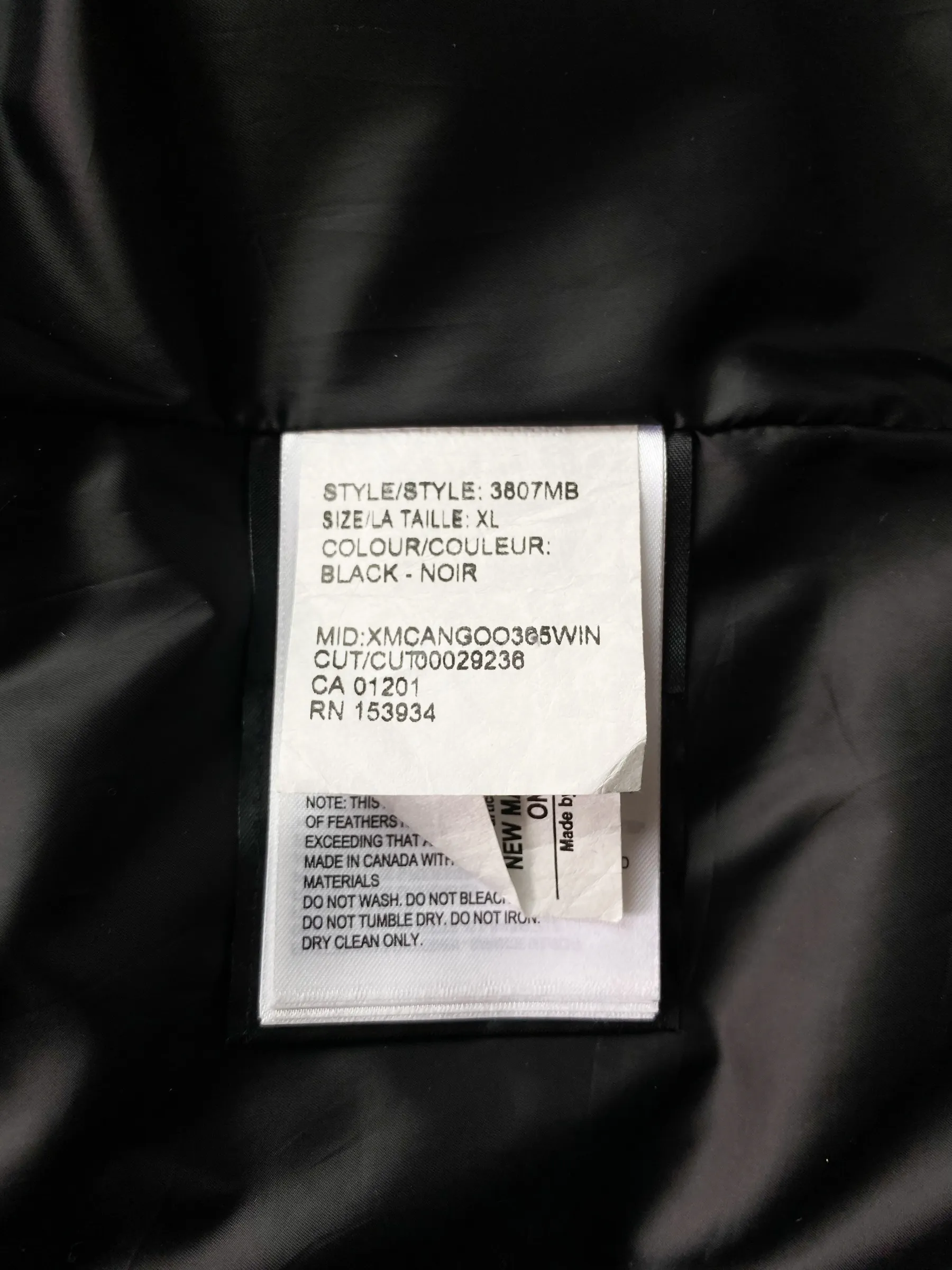 Canada Goose Black Woolford Black Label Men's Jacket