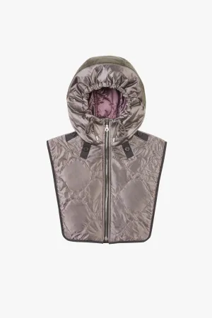 Elements Quilt Zip Hood - Granite / Amethyst